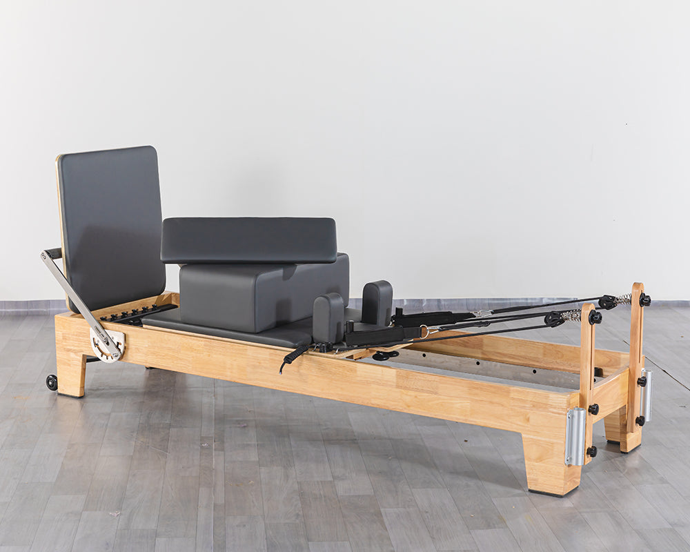 High Quality Yoga Exercise Wood Pilates Reformer Equipment Pulley